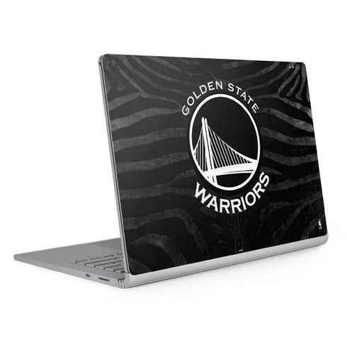 NBA Golden State Warriors Black Animal Print Surface Book 2 15in Skin